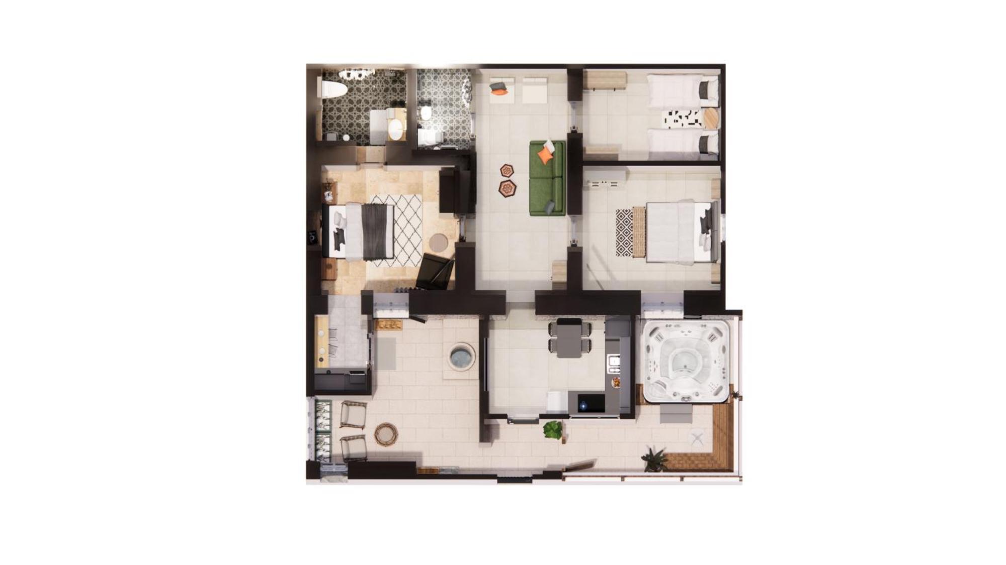 Mamilla View- Suites & Apt Hotel Jerusalem Rum bild